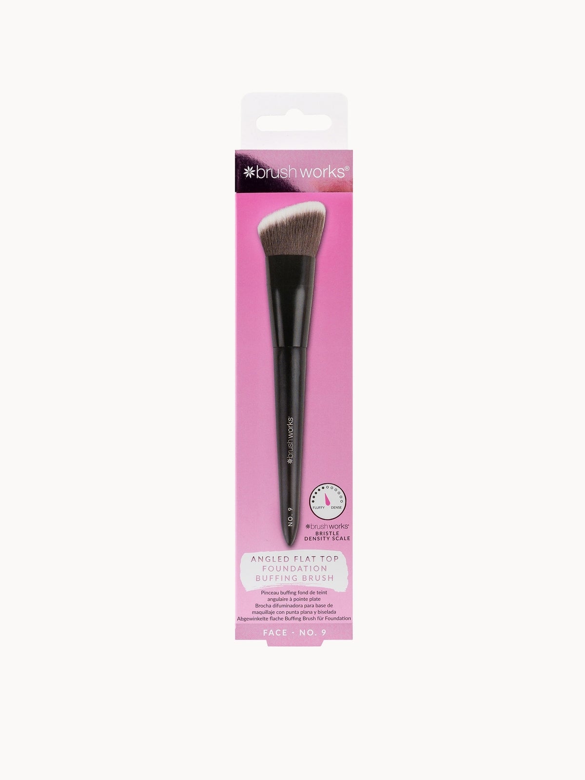 brushworks No. 9 Angled Flat Top Foundation Buffing Brush 2