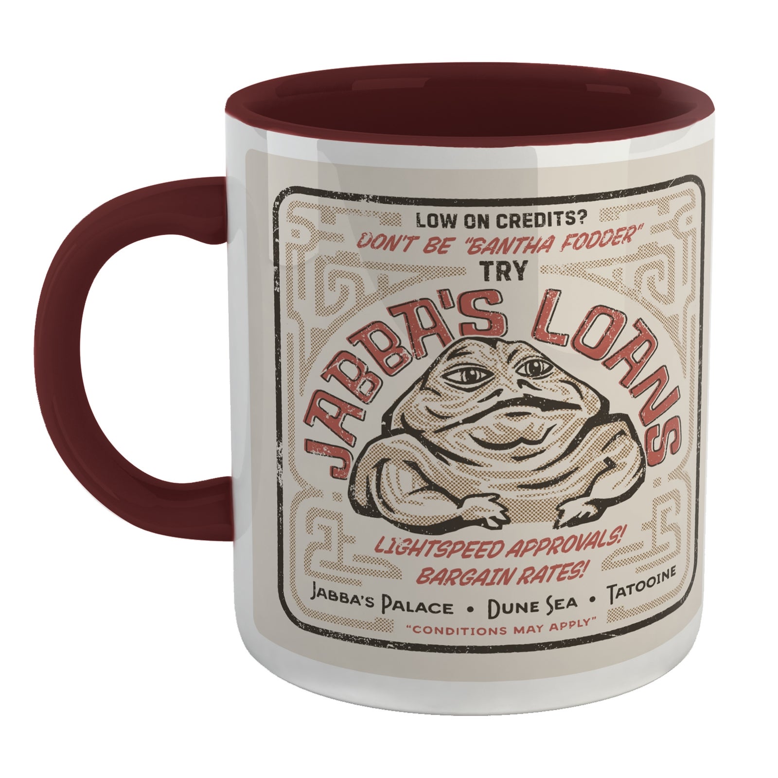 Star Wars Jabba's Loans Mug - Burgundy