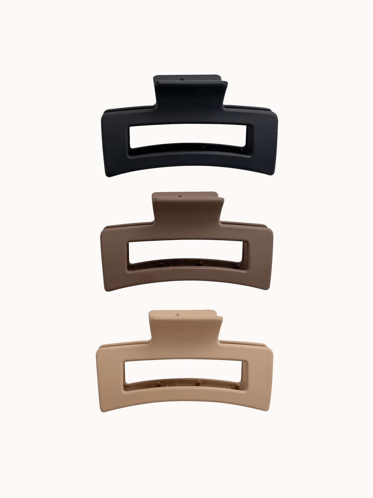 brushworks Classic Claw Clips (3 Pack)