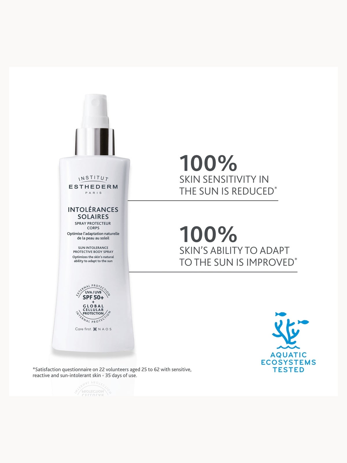 Institut Esthederm Sun Intolerance SPF50+ Protective Body Spray Sun Cream For Sun Allergy Skin 150ml 3