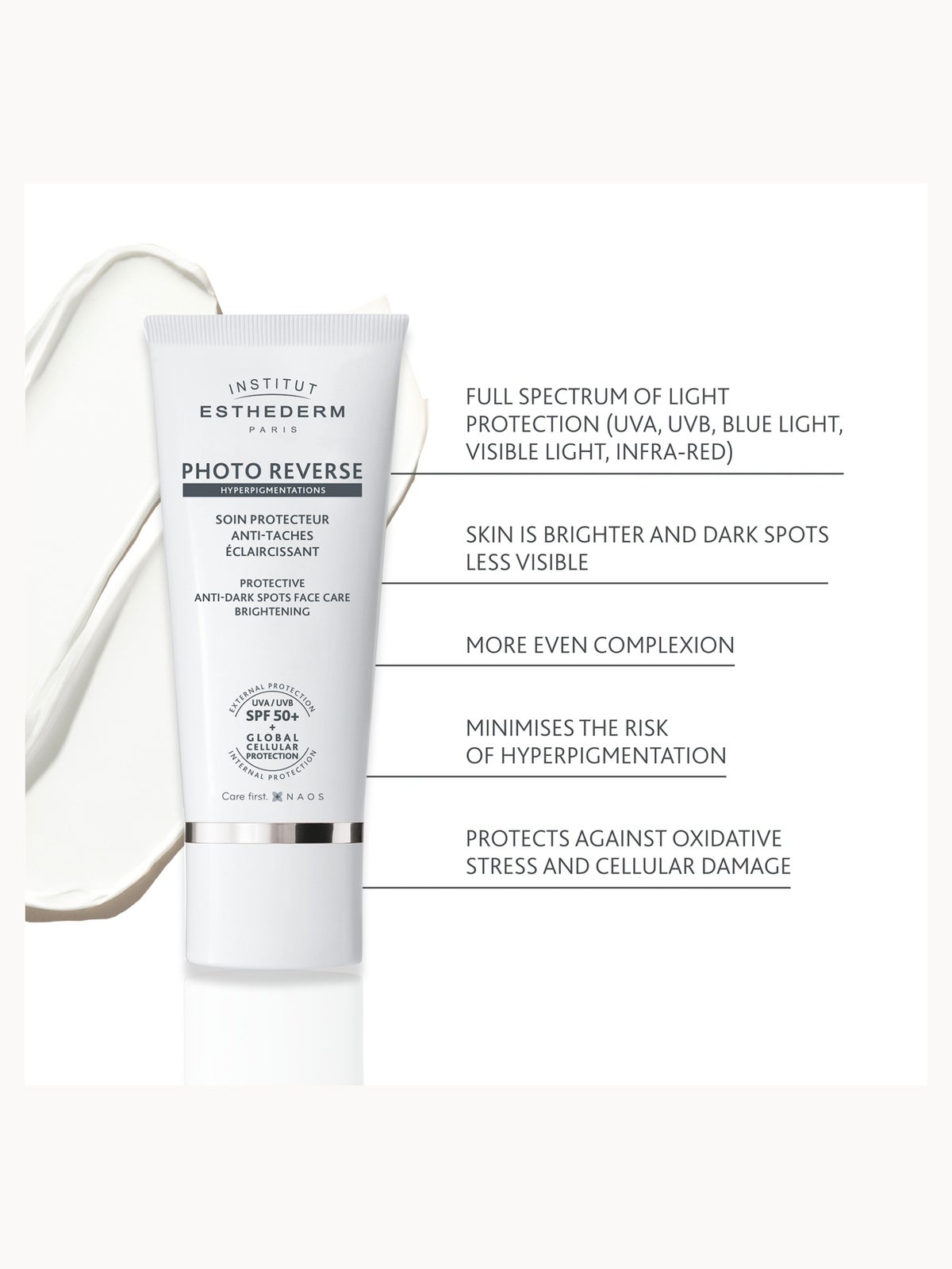 Institut Esthederm Brightening SPF50+ Sun Cream 50ml 2