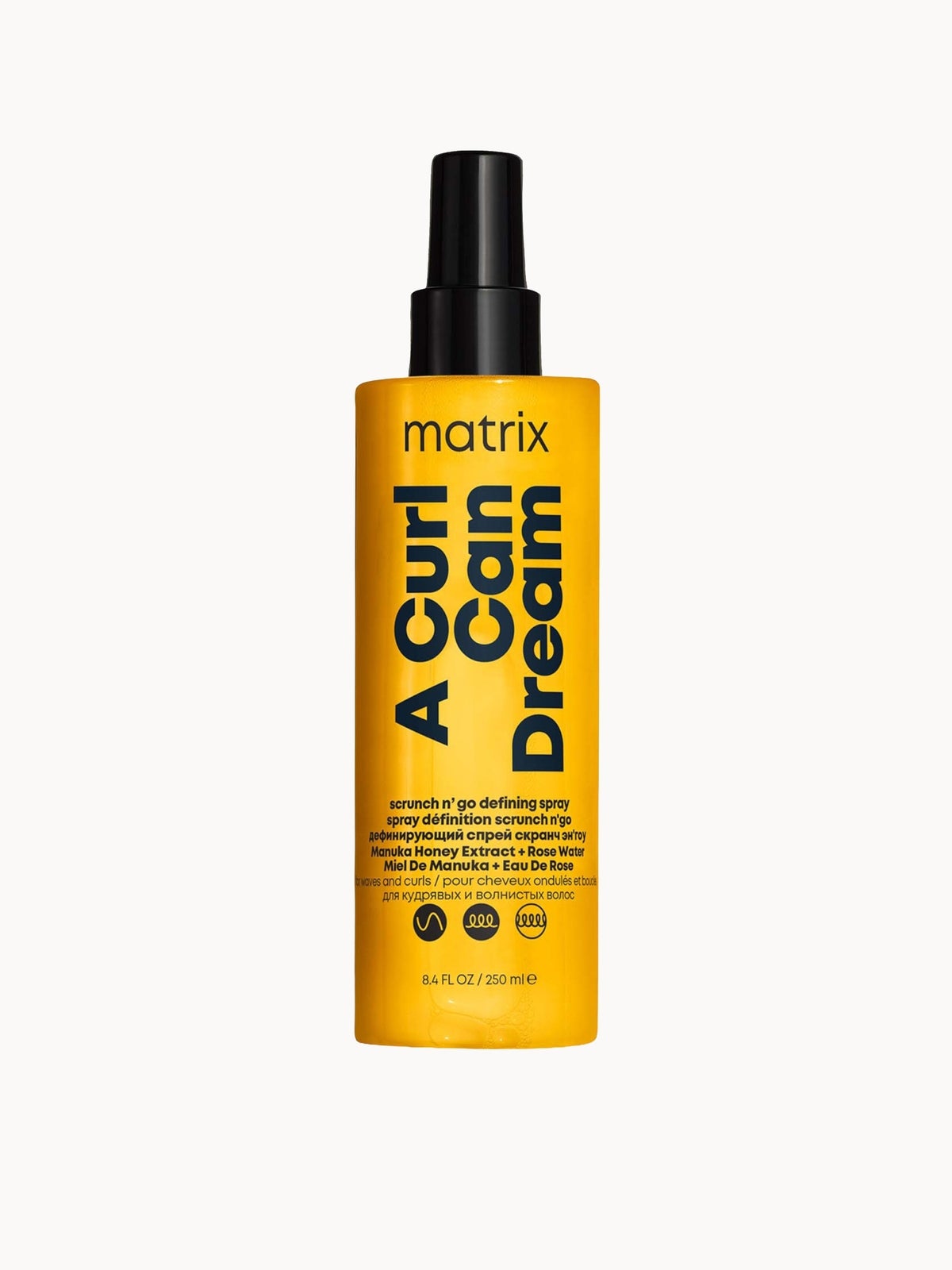 Matrix A Curl Can Dream Scrunch 'N' Go Defining Spray with 230°C Heat Protection for Definition on Waves and Curls 150ml