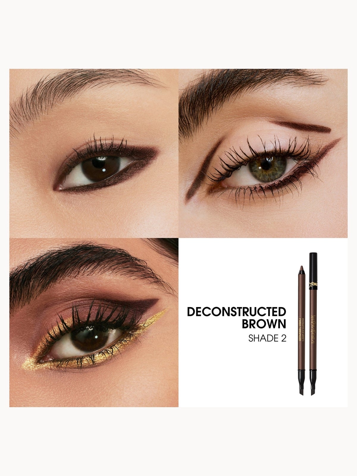 Yves Saint Laurent Lines Liberated Eyeliner 1.2g (Various Shades) - 02 Deconstructed Brown 3
