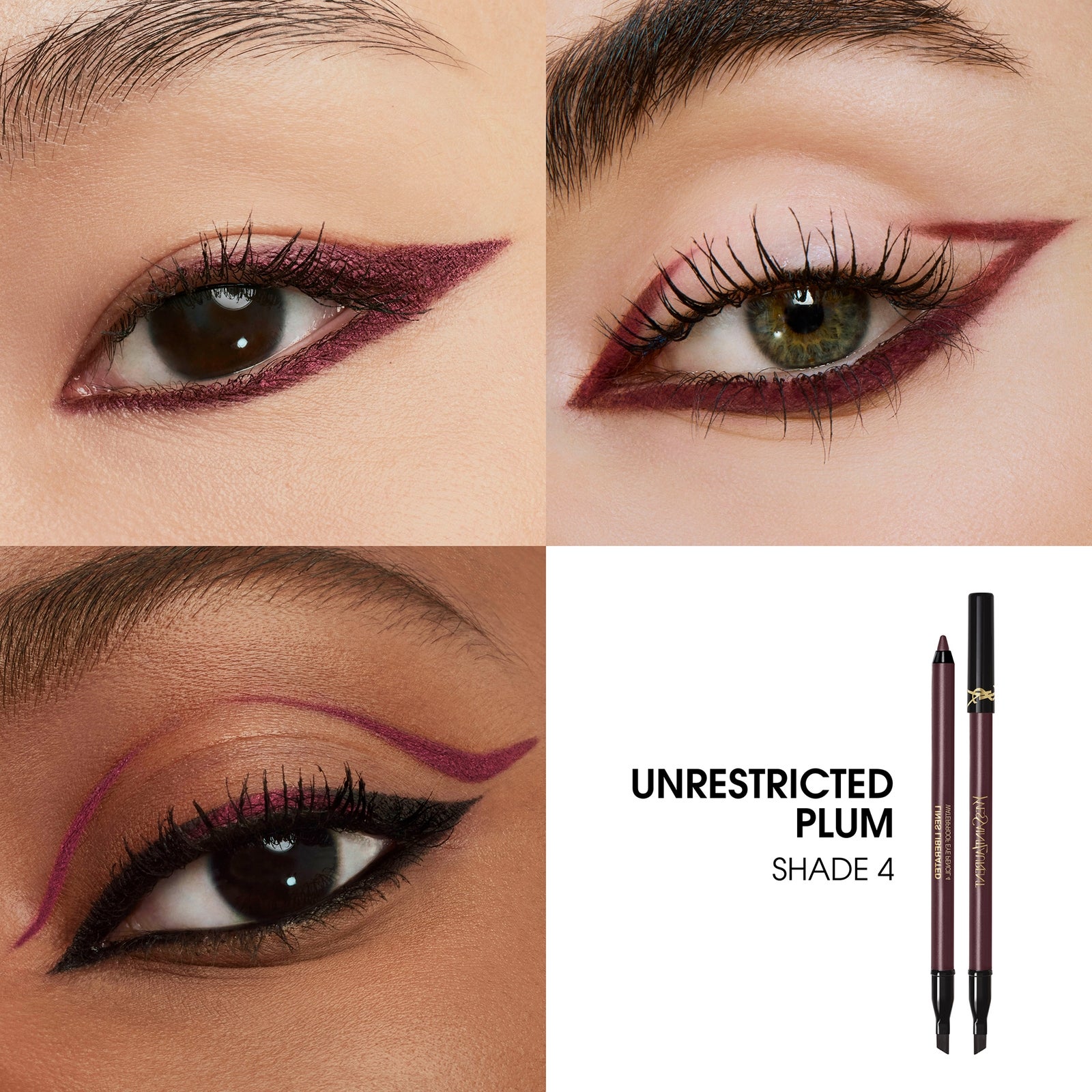 Yves Saint Laurent Lines Liberated Eyeliner 1.2g (Various Shades) - 04 Unrestricted Plum 3