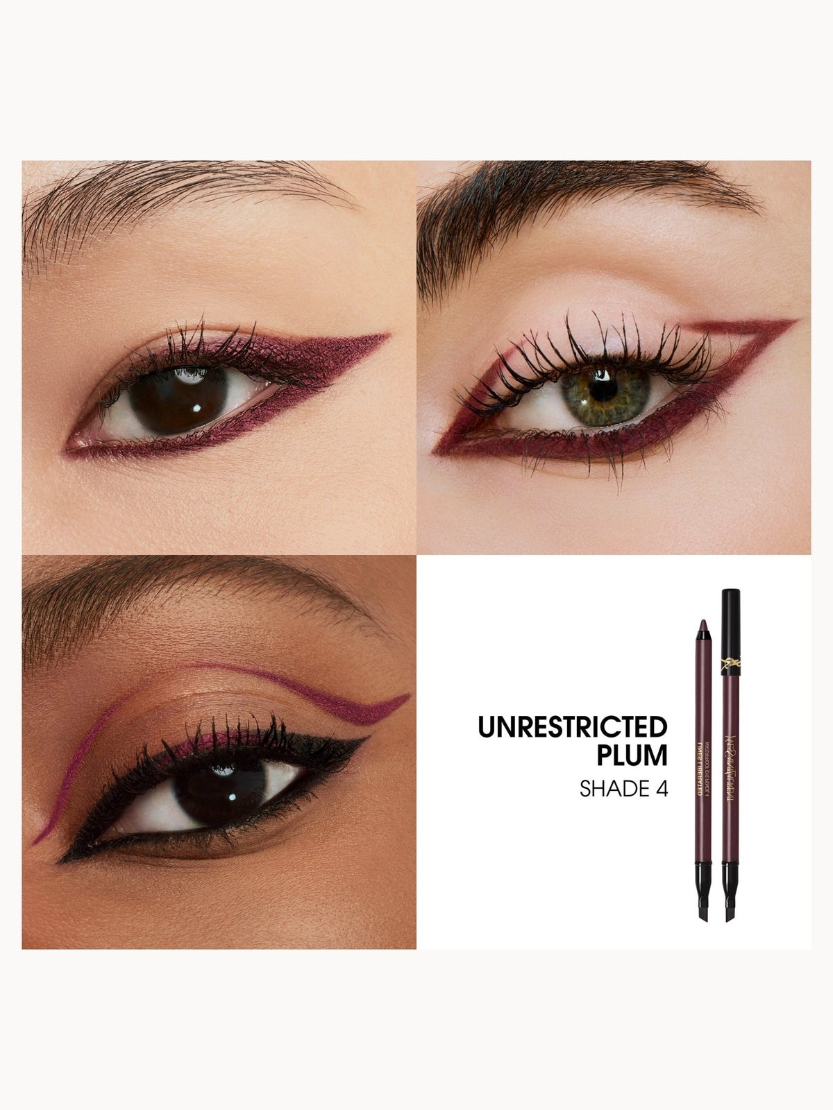 Yves Saint Laurent Lines Liberated Eyeliner 1.2g (Various Shades) - 04 Unrestricted Plum 3