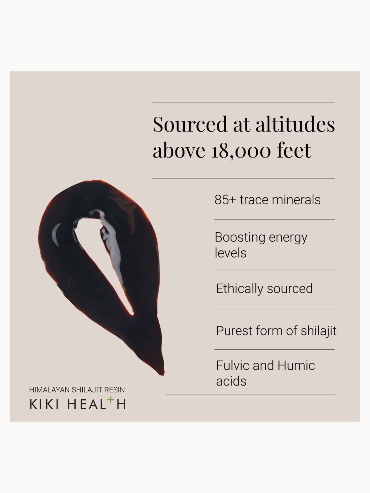 KIKI Health Himalayan Shilajit Resin - 30g 2