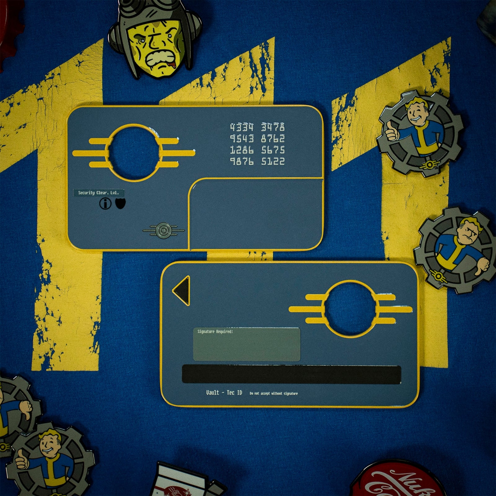 Fallout Vault Security Keycard Replica in Blue