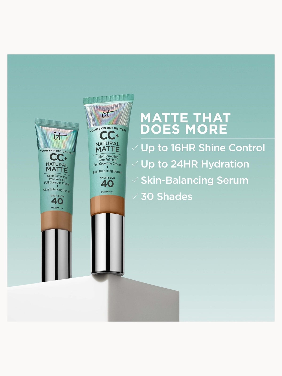 IT Cosmetics Your Skin But Better CC+ Natural Matte 32 ml (Various Shades) - Rich Honey 4