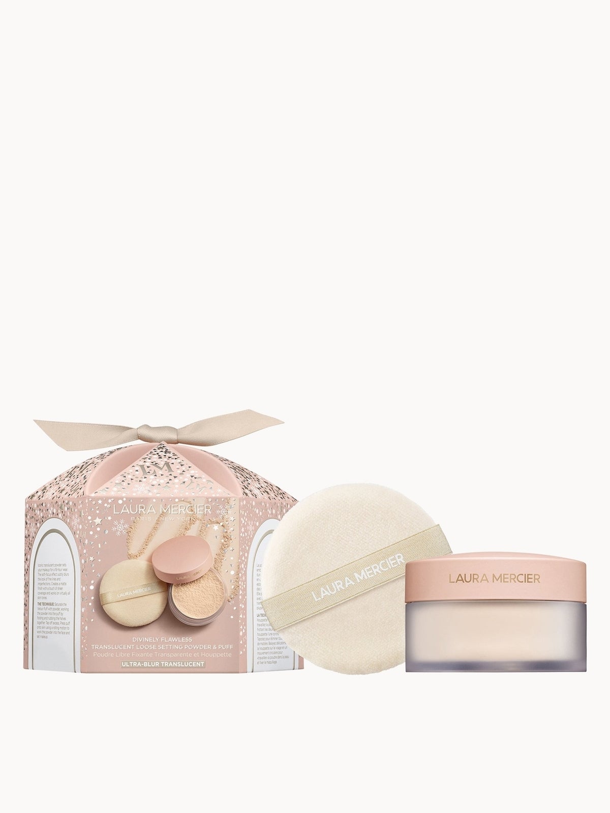 Laura Mercier Divinely Flawless Ultra-Blur Translucent Loose Setting Powder and Puff 20g (Various Shades) - Translucent