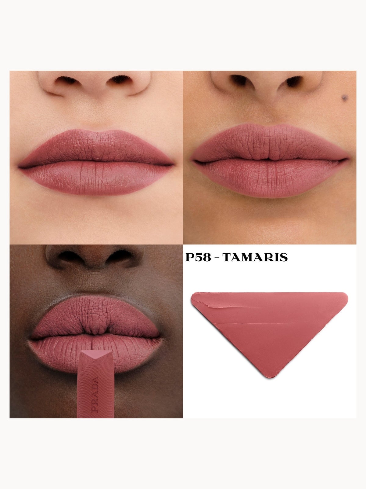Prada Hyper Matte Rouge Lipstick 3.8g (Various Shades) - P58 - Tamaris 3