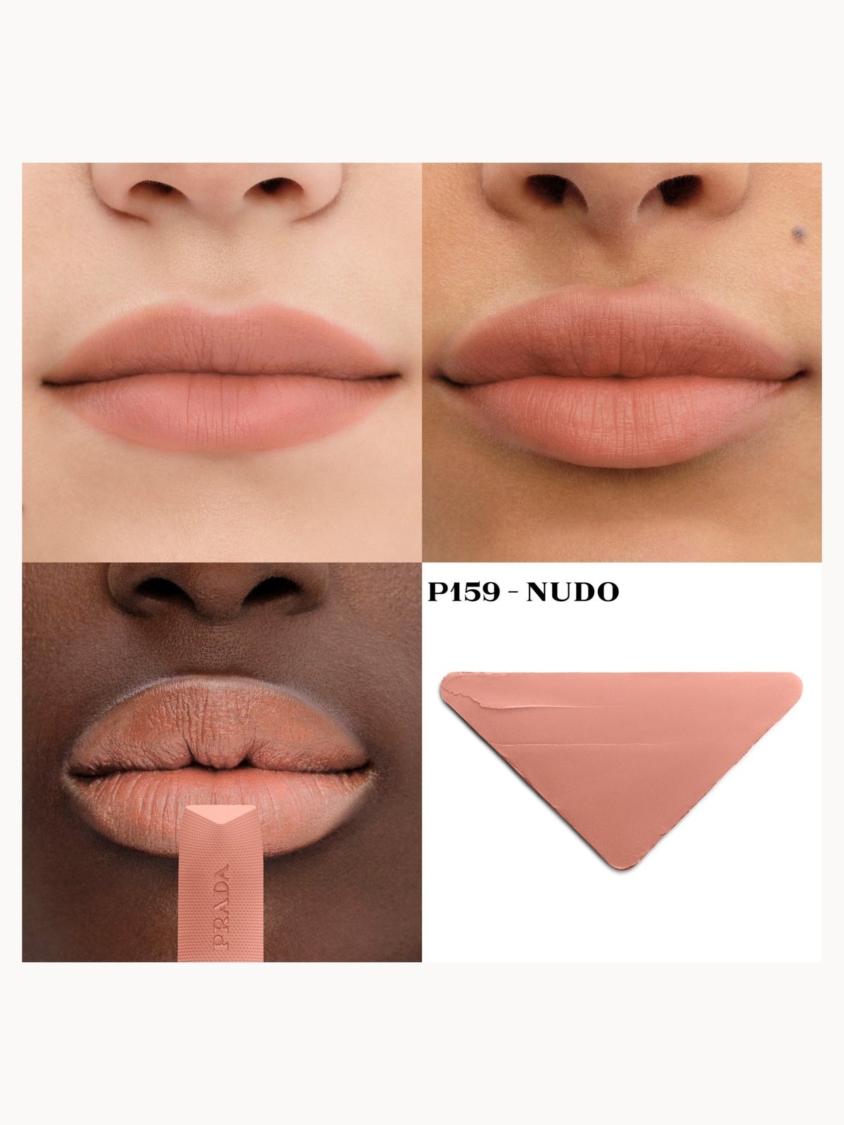 Prada Soft Matte Rouge Lipstick 3.8g (Various Shades) - P159 - Nudo 3