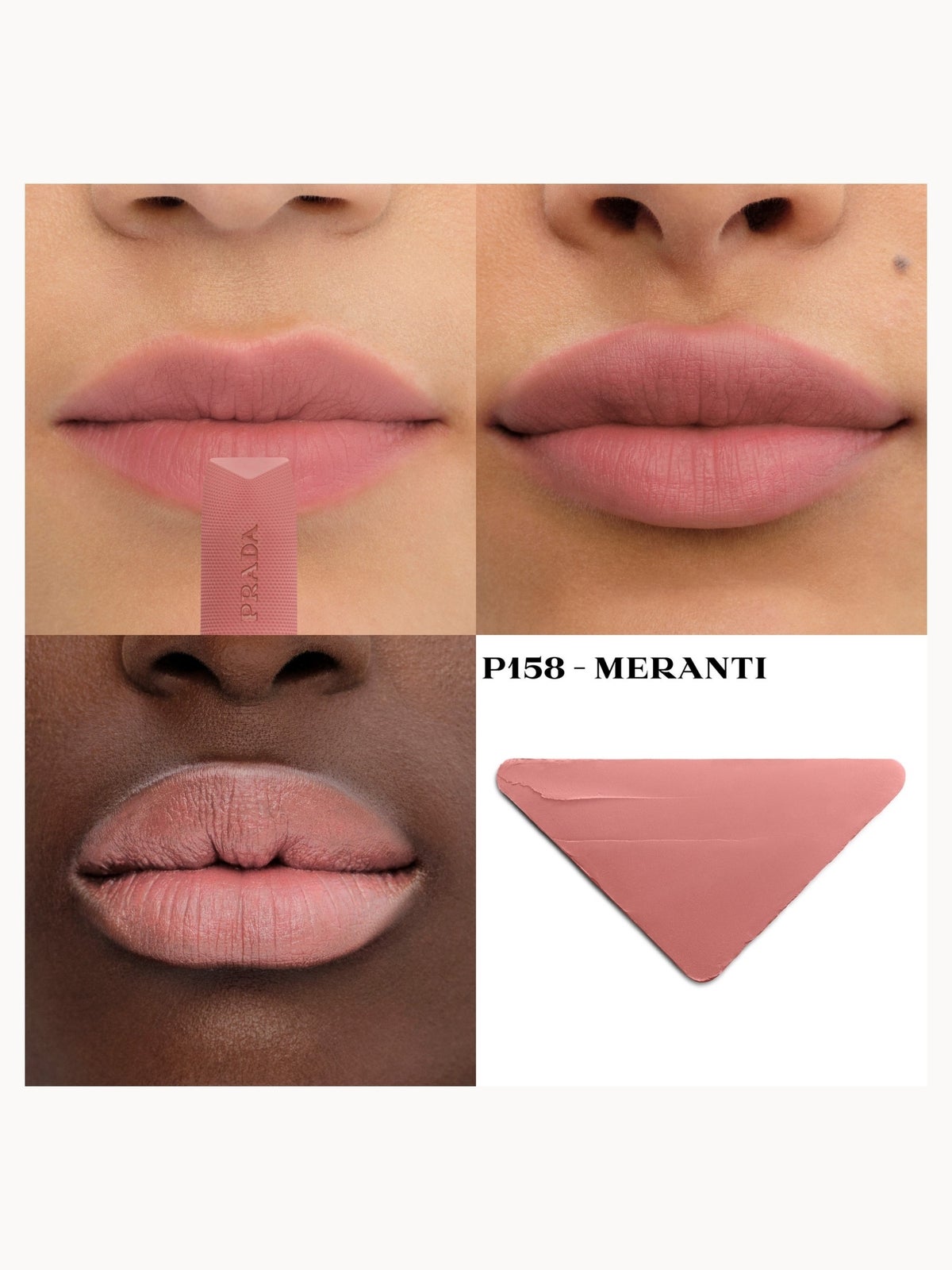 Prada Soft Matte Rouge Lipstick 3.8g (Various Shades) - P158 - Meranti 3