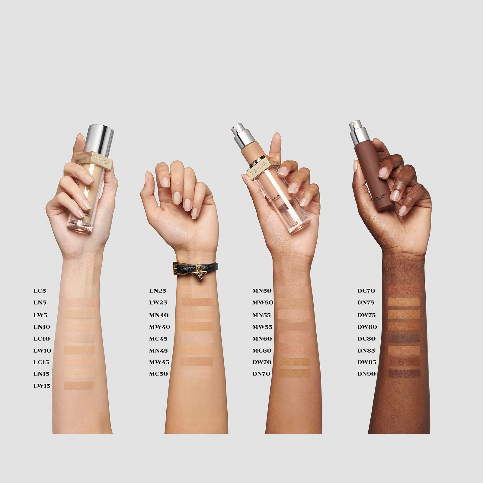 Thumbnail - Prada Reveal Skin Optimising Refillable Foundation 30ml (Various Shades) - MC50 - Medium Cool