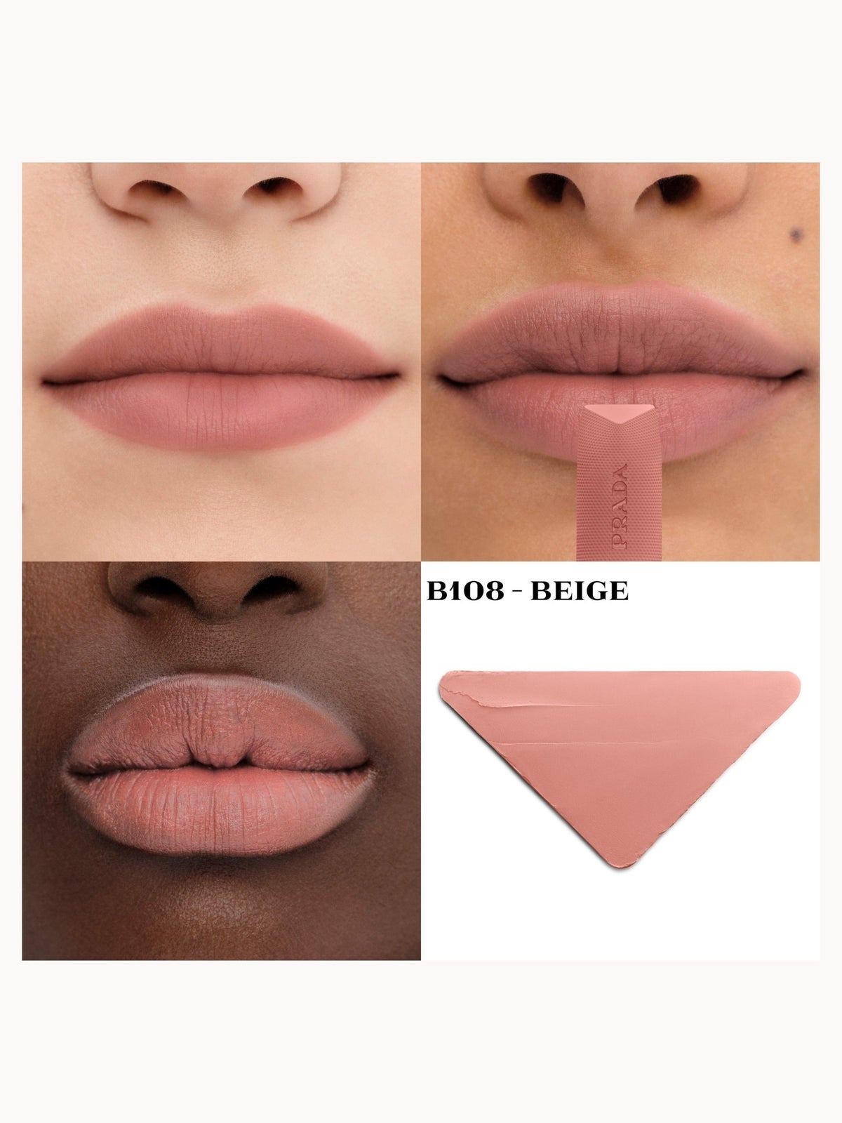 Prada Soft Matte Rouge Lipstick 3.8g (Various Shades) - B108 - Beige 3