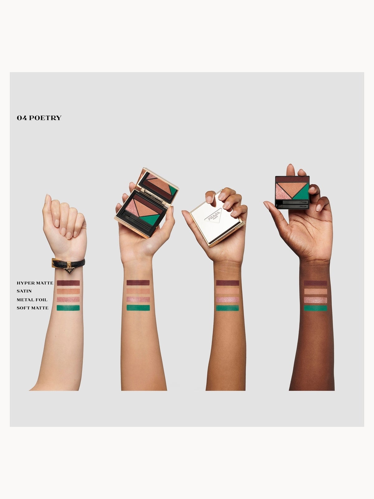Prada Dimensions Refillable Eyeshadow Palette 04 - Poetry 4