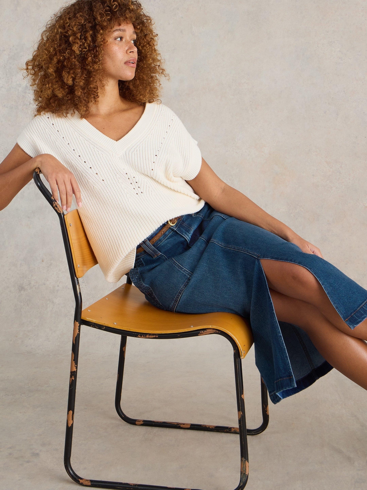 Jeansrock Maren in Midilänge - 34/R