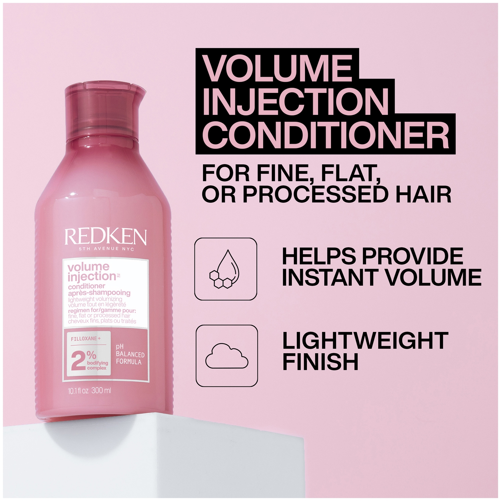 Thumbnail - Redken Volume Injection Shampoo and Conditioner with One United Multi-Benefit Spray Bundle