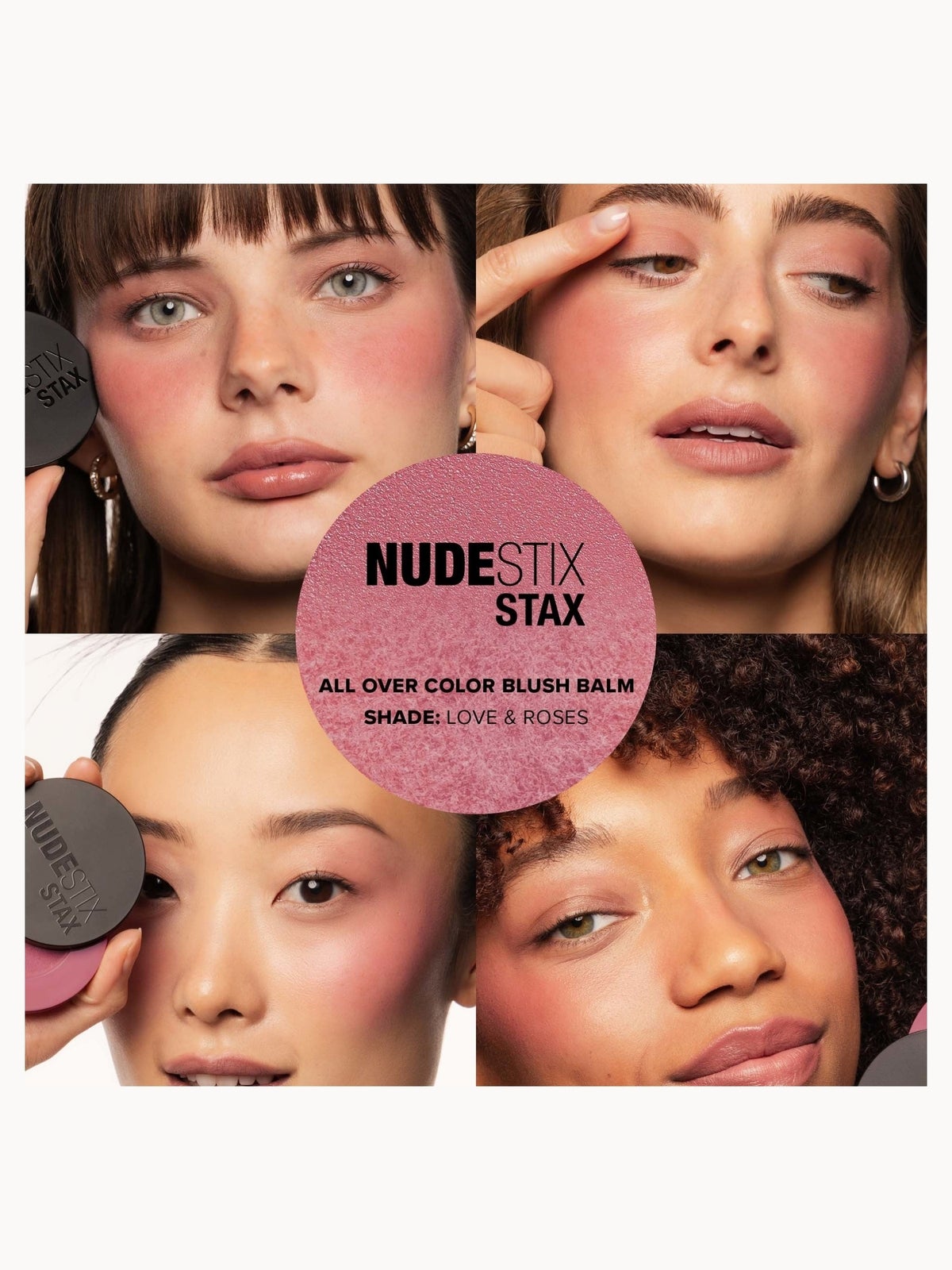 NUDESTIX Stax All Over Color Blush Balm 2.5g (Various Shades) - Love & Roses 3