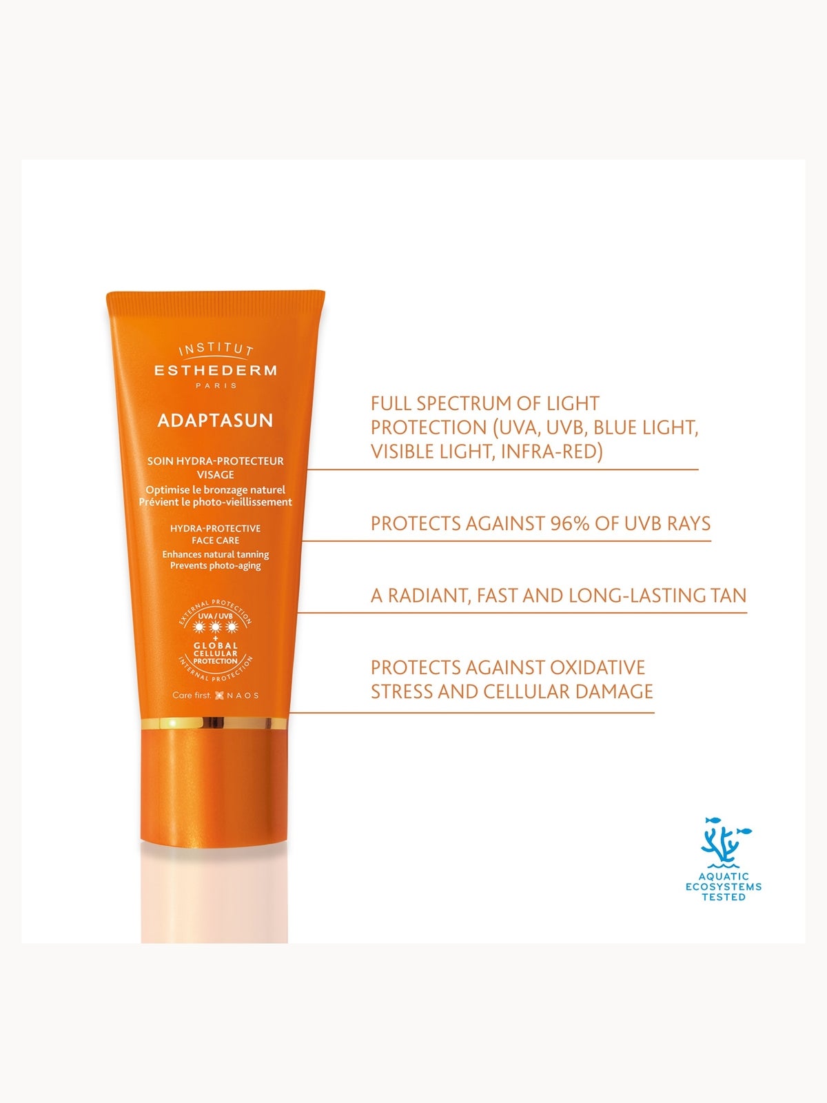 Institut Esthederm Adaptasun UVA/UVB Protective Cream with Strong Sun Protection 50ml 4