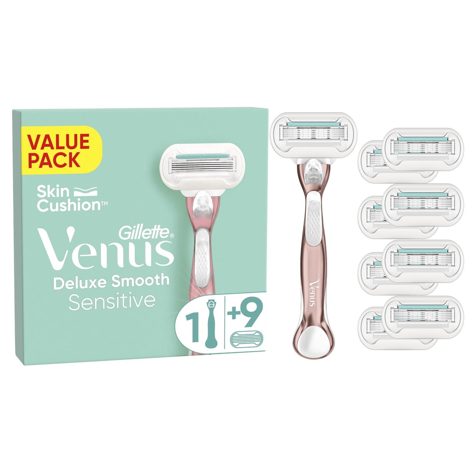 Gillette Venus Deluxe Smooth Sensitive Rose Gold Value Pack
