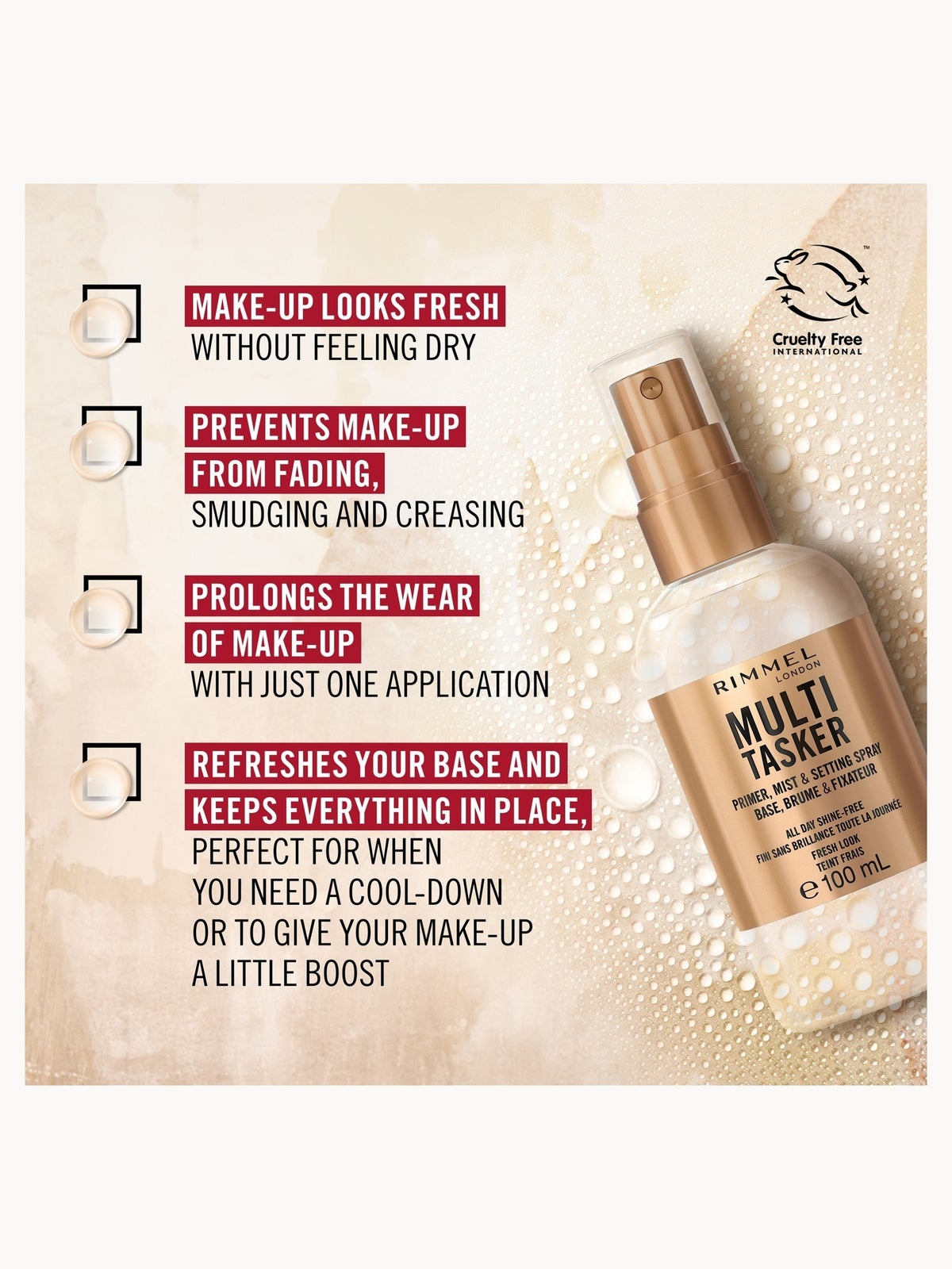 Rimmel Multi-tasker Primer Mist and Setting Spray 100ml 3