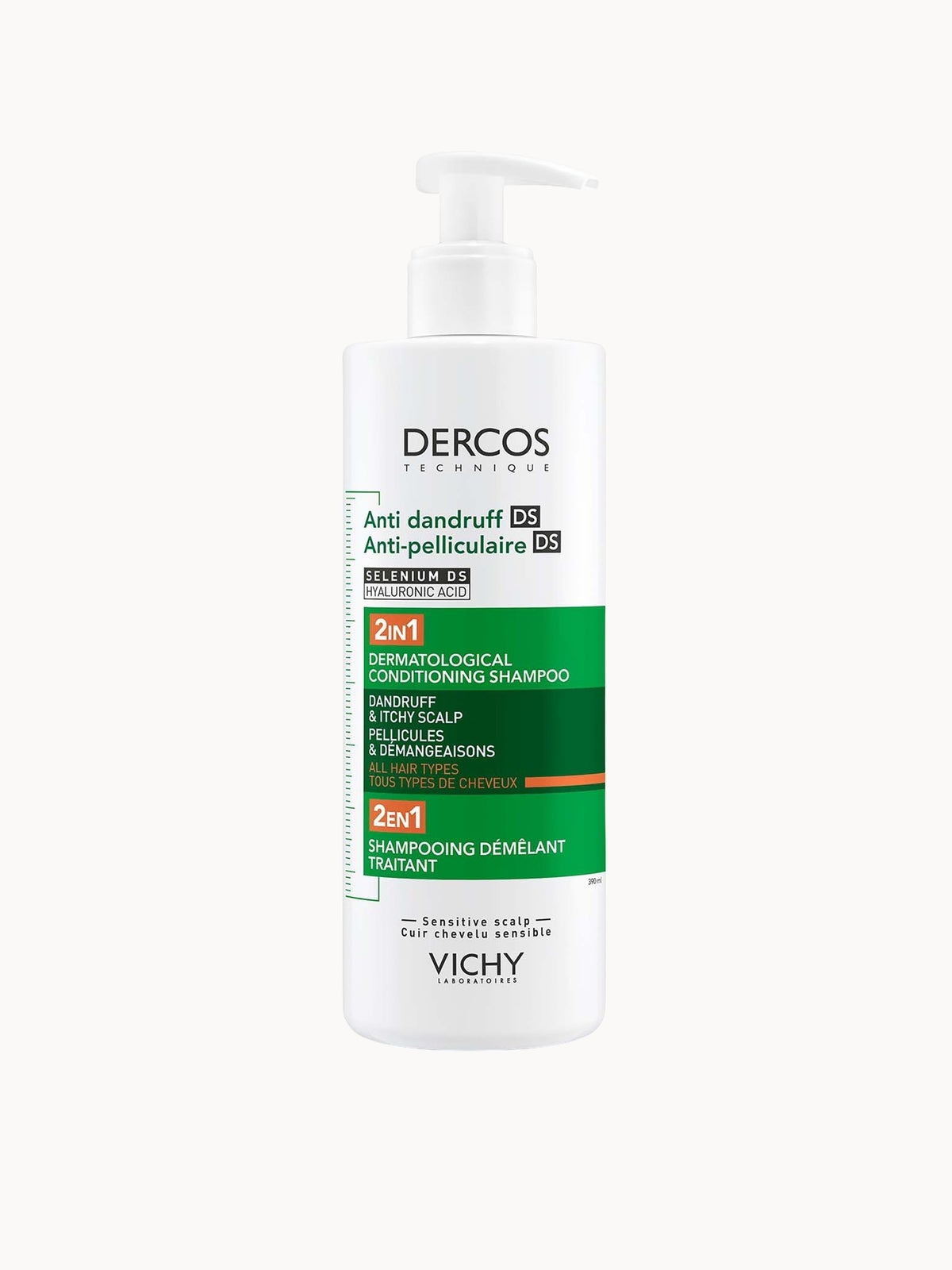Vichy Dercos Anti-Dandruff 2in1 Dermatological Conditioning Shampoo 390ml