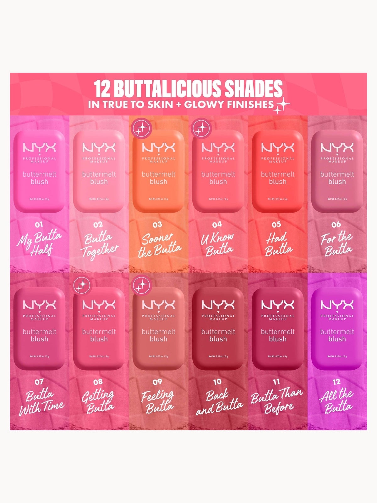 NYX Professional Makeup Buttermelt Powder Blush up to 12H Wear, Fade and Transfer Resistant (Various Shades) - My Butta Half 2