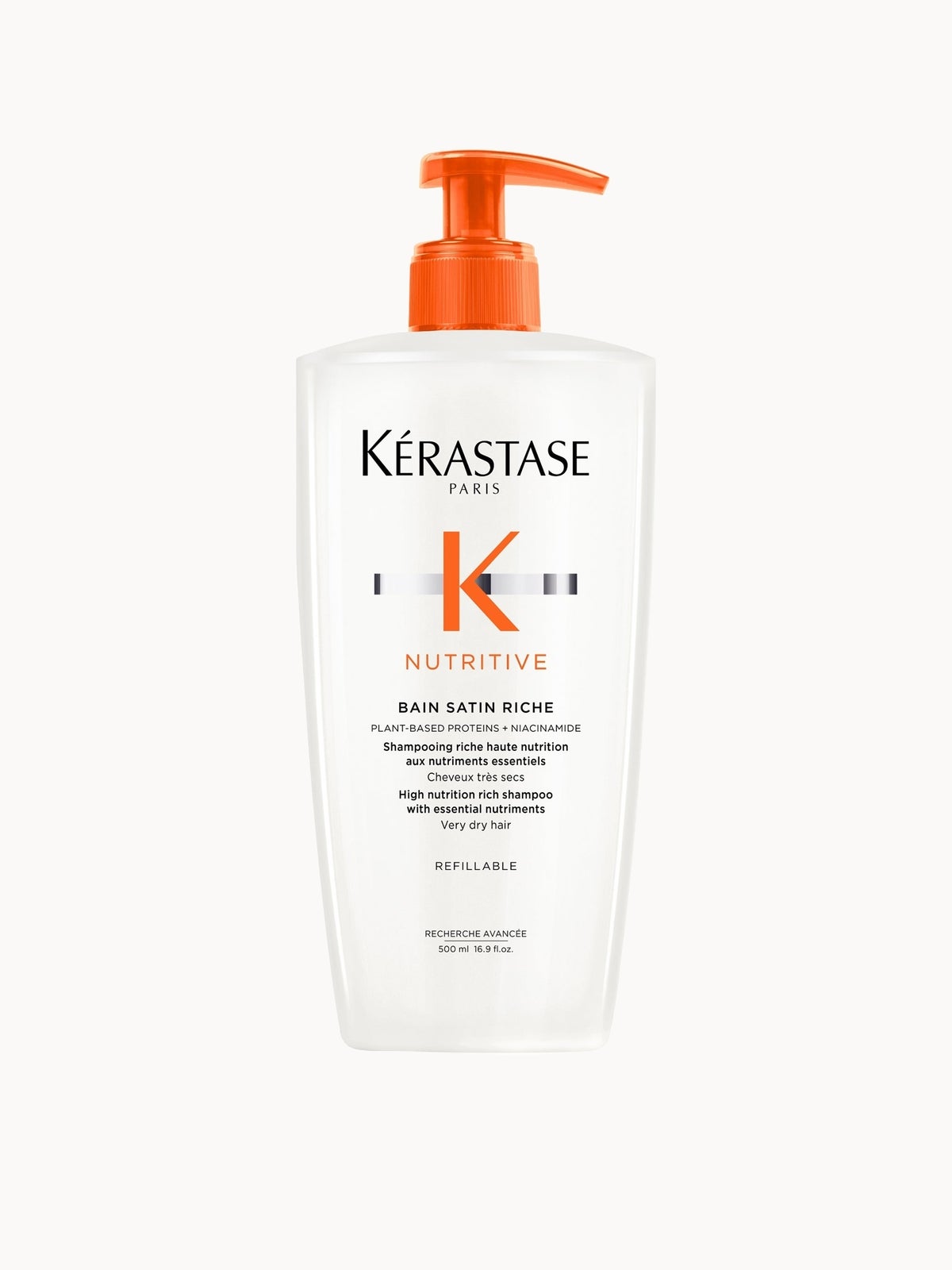 Kérastase Nutritive Bain Satin Riche Refillable Shampoo 500ml For Very Dry Hair