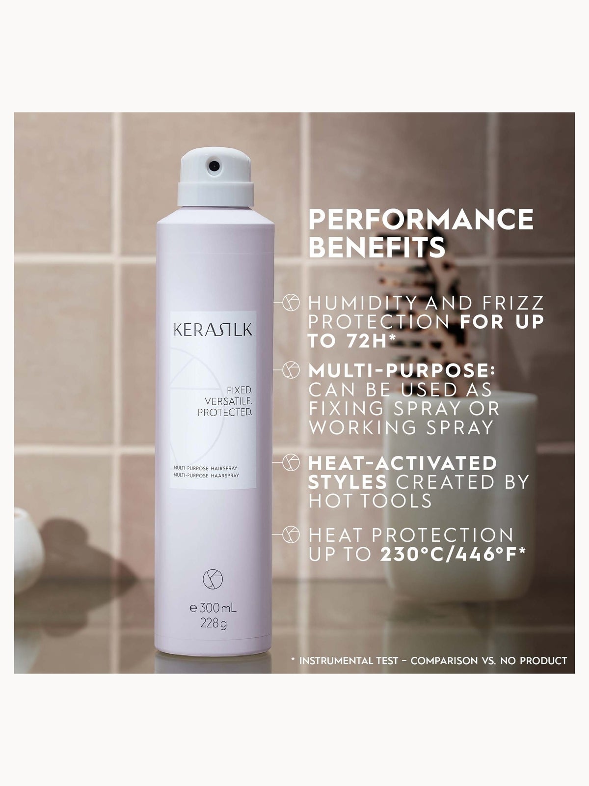 KERASILK Styling Multi-Purpose Hairspray 300ml 3