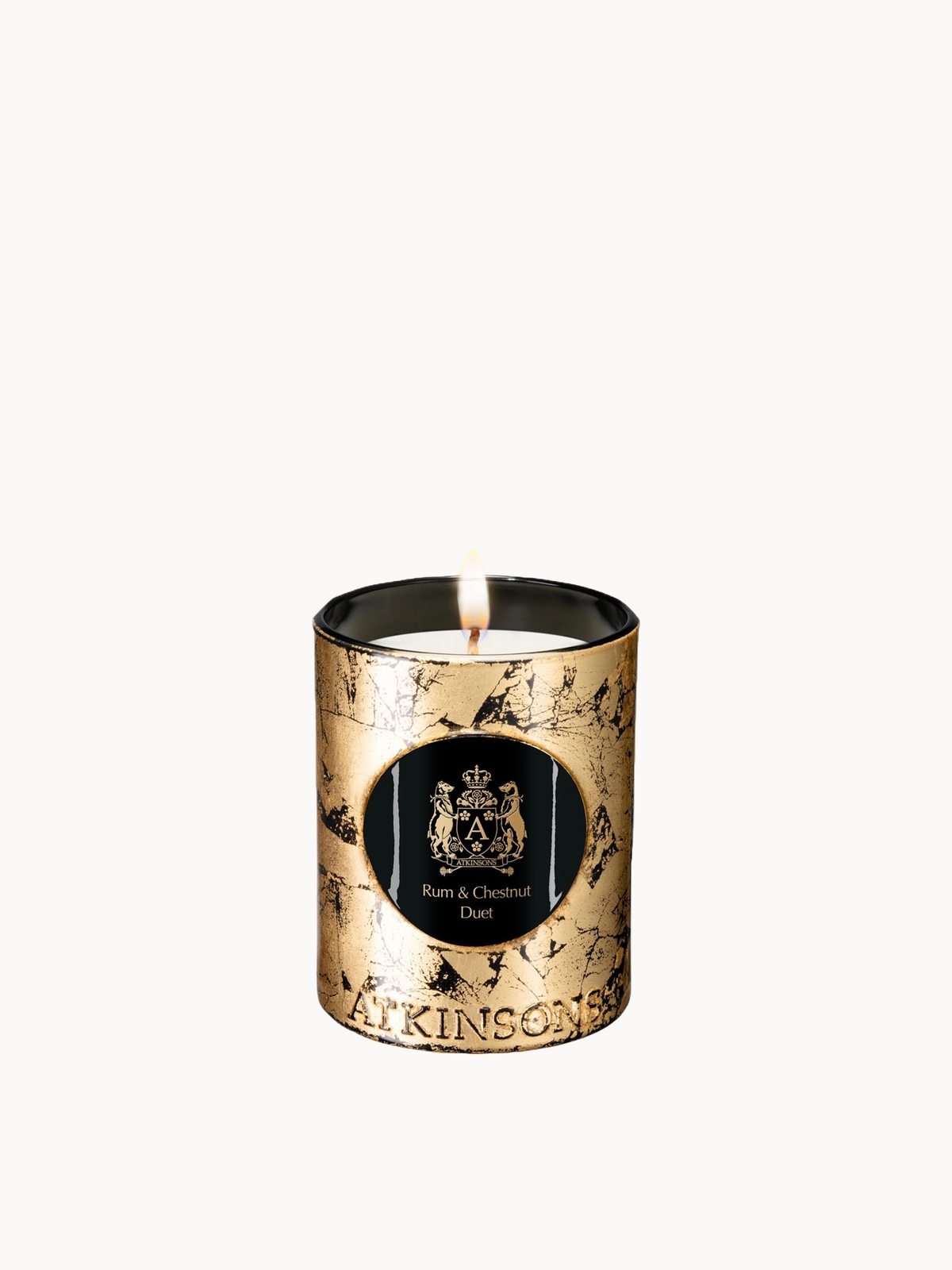 Atkinsons Rum& Chestnut Duet Candle 200g