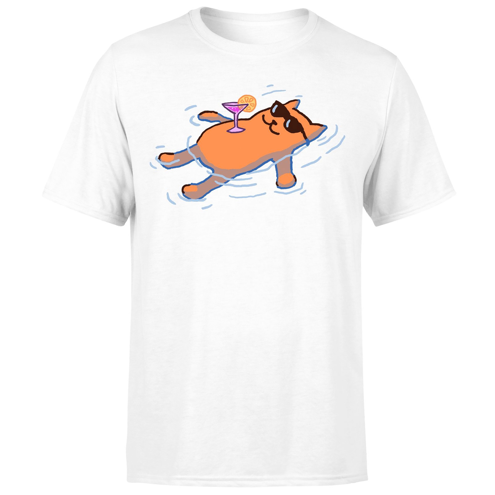 Threadless x IWOOT No Worries-cat Unisex T-Shirt - White - 4XL
