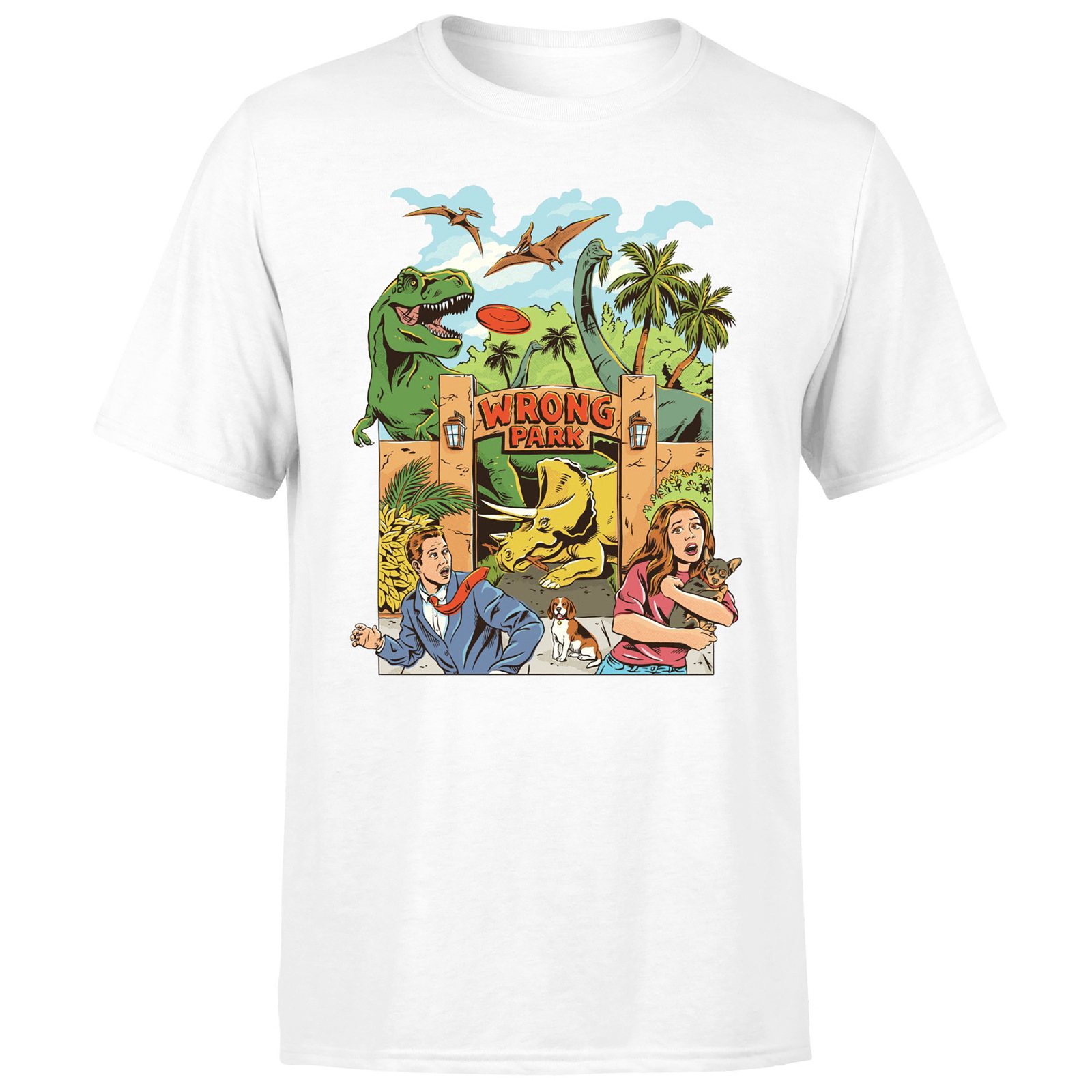 Threadless x IWOOT Wrong Park Unisex T-Shirt - White - 5XL