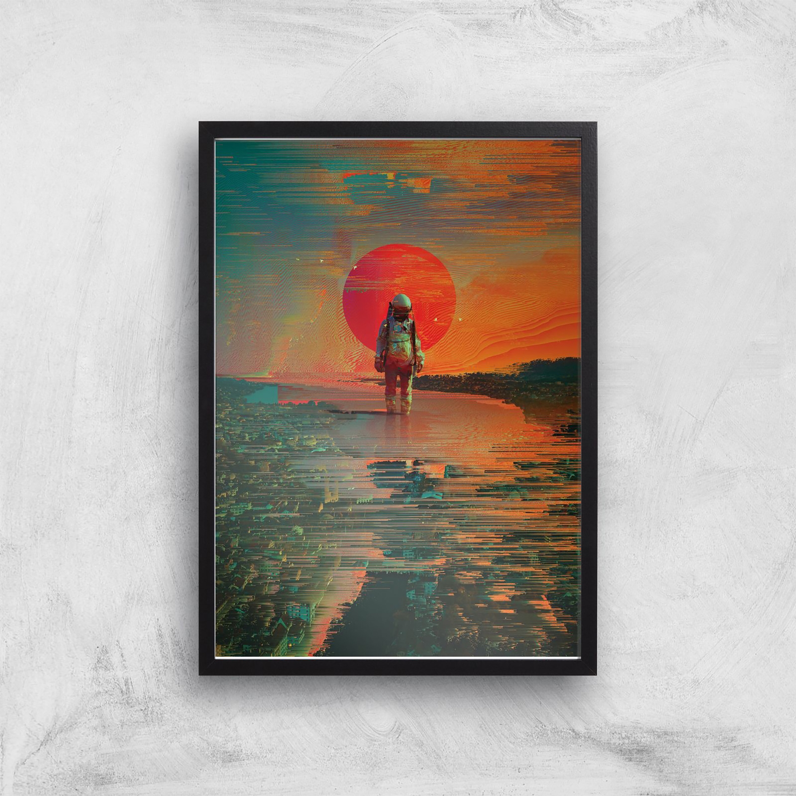 Threadless x IWOOT The Blast Giclee Art Print - A4 - Black Frame