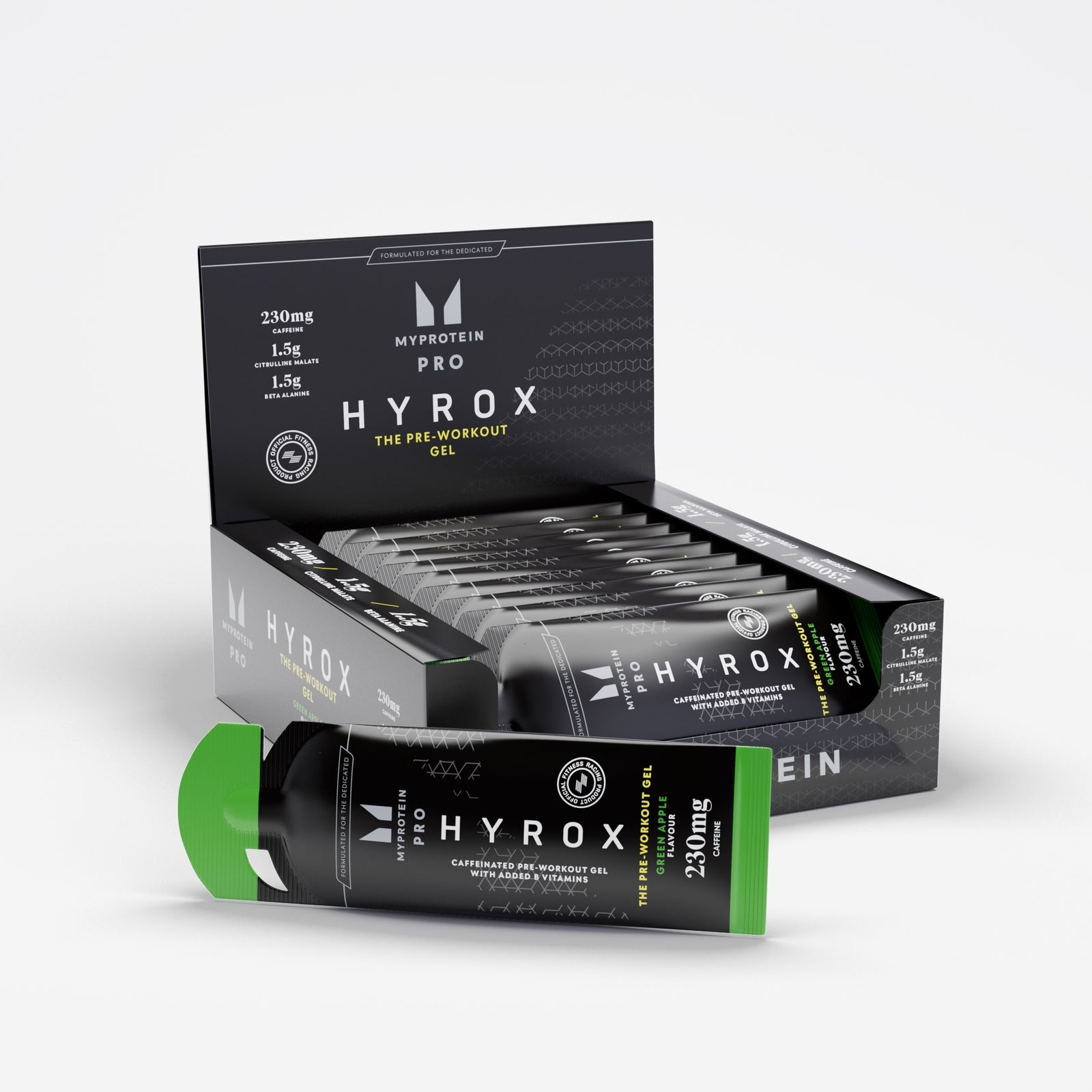 THE Pre-Workout Gel – HYROX Edition - 12 x 50g - Green Apple — Bild 2