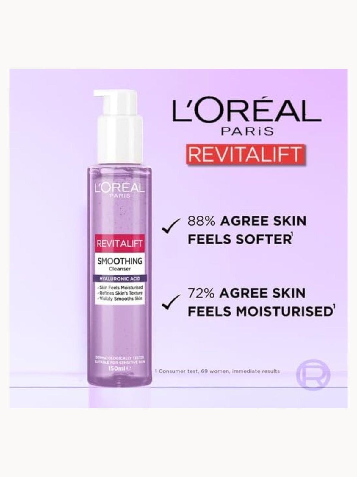 L'Oréal Paris Revitalift Filler Smoothing Cleanser with Hyaluronic Acid 150ml 3