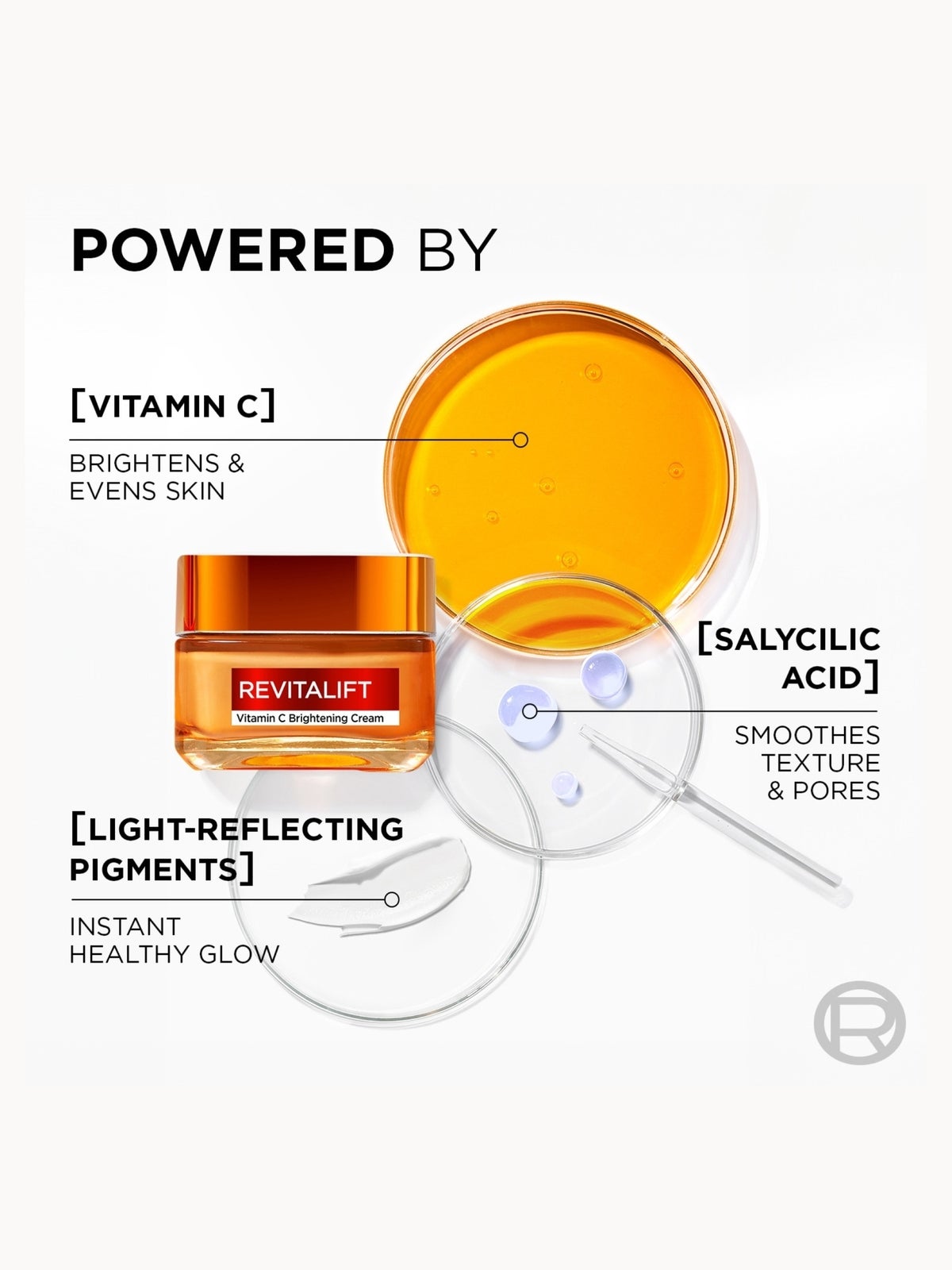 L'Oréal Paris Revitalift Vitamin C Brightening Cream with Vitamin C + Salicylic Acid 50ml 3