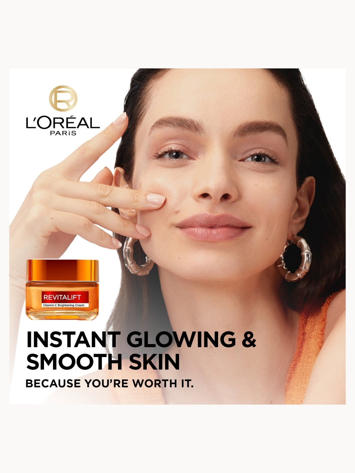 L'Oréal Paris Revitalift Vitamin C Brightening Cream with Vitamin C + Salicylic Acid 50ml 2