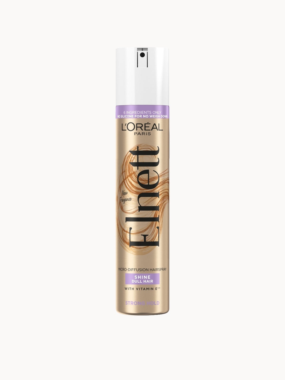 L'Oréal Paris Hair Styling Hair Spray for Dull Hair - Strong Hold Finish with a Brilliant Shine, 200ml