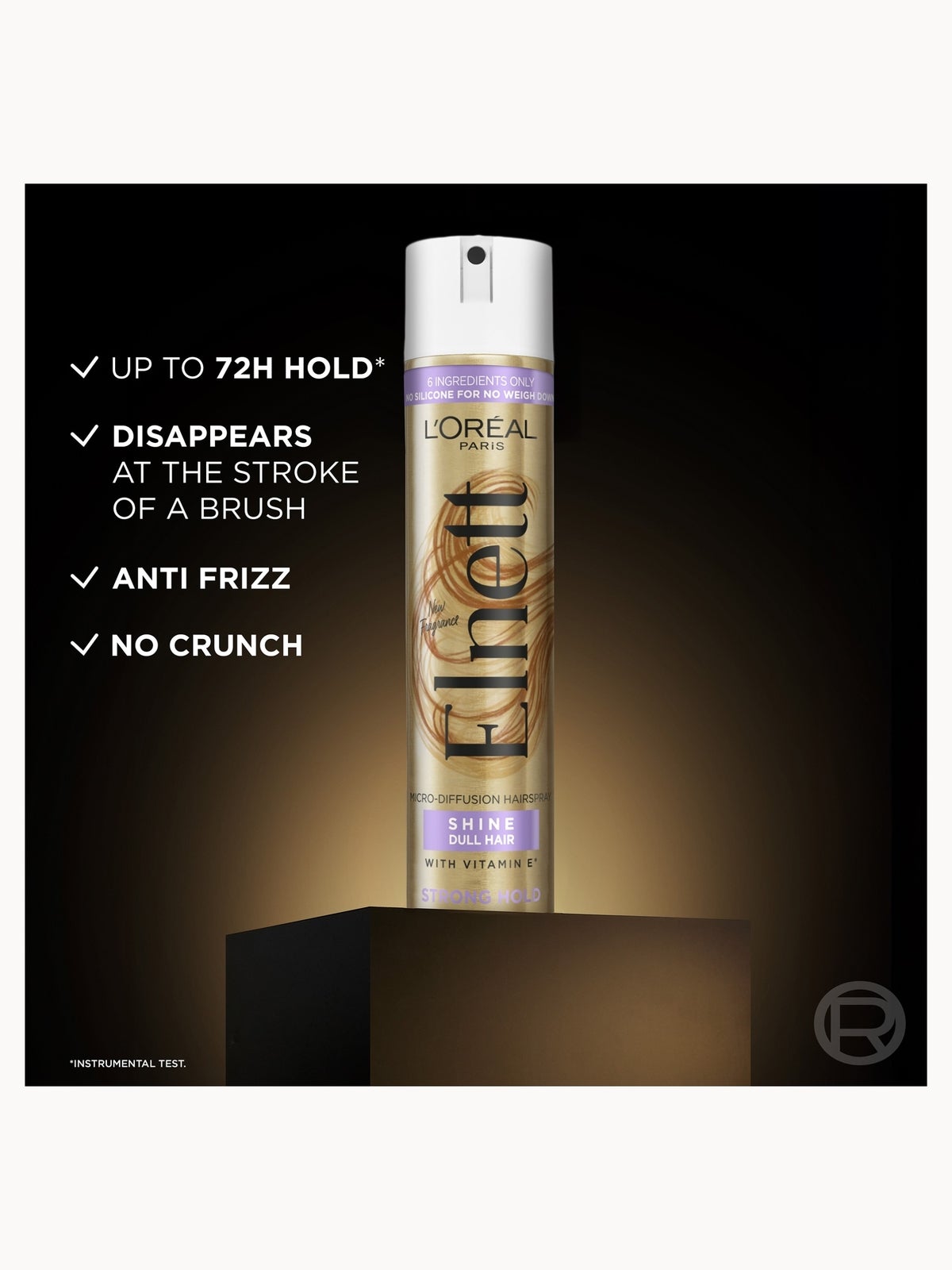 L'Oréal Paris Elnett Hair Spray for Dull Hair with Vitamin E 200ml 3