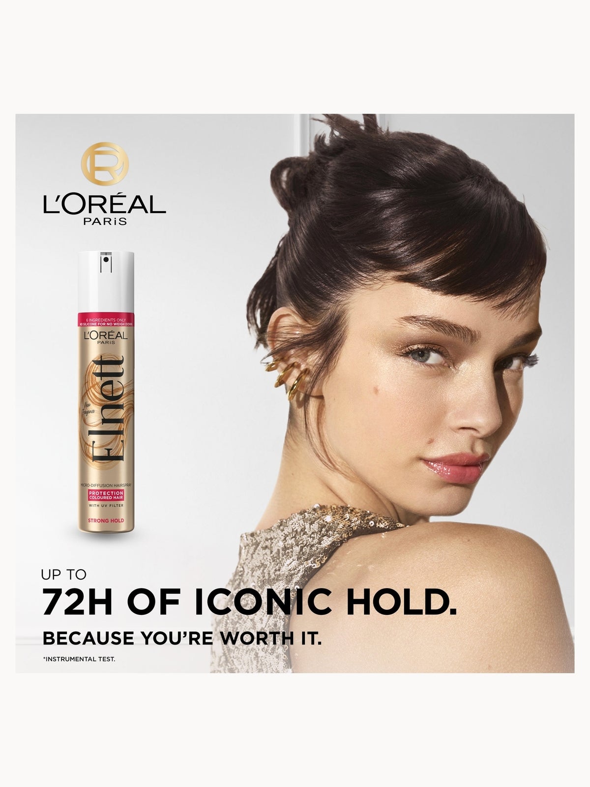 L'Oréal Paris Elnett Hair Spray for Coloured Hair UV 200ml 2