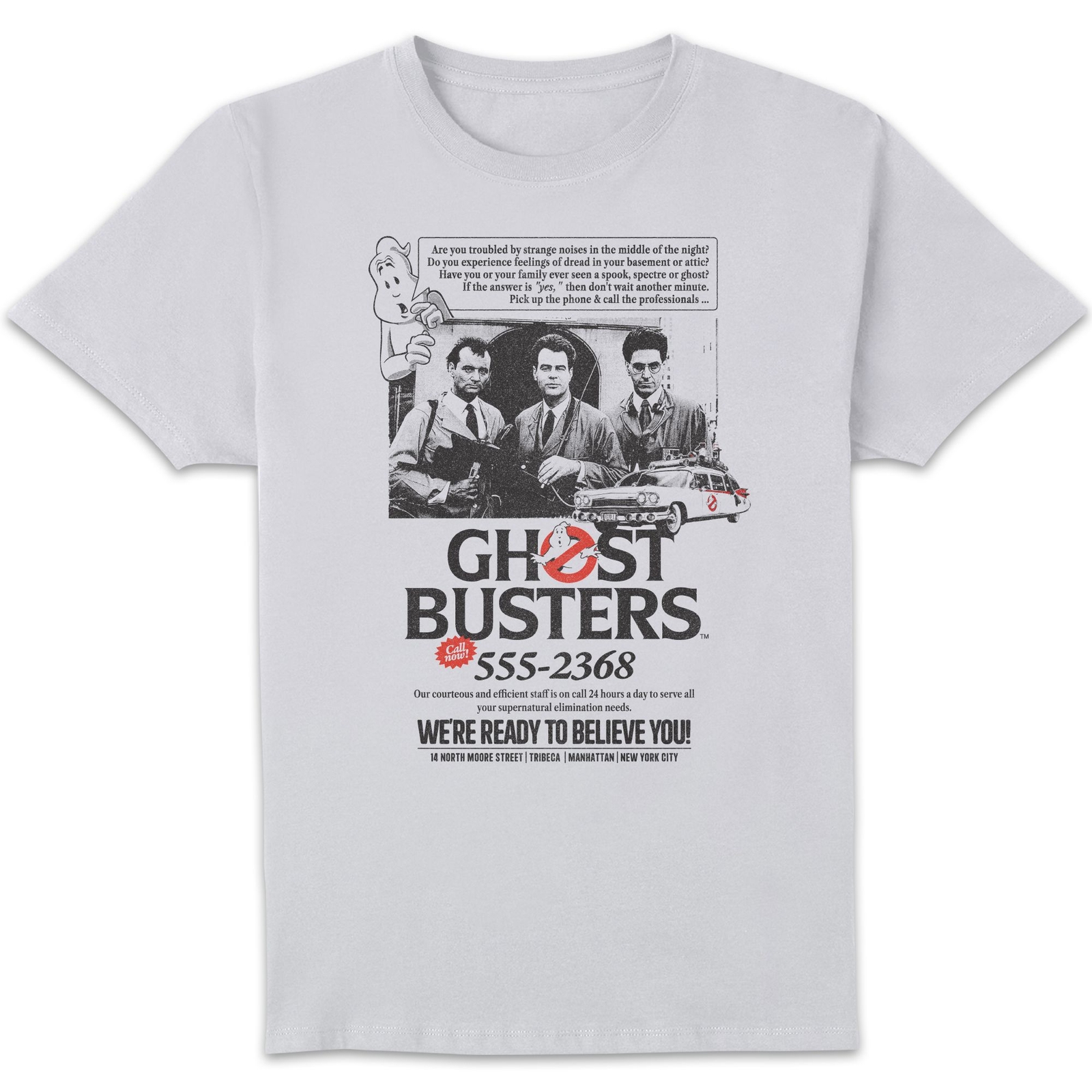 Ghostbusters Vintage Advert Unisex T-Shirt - White - XXL