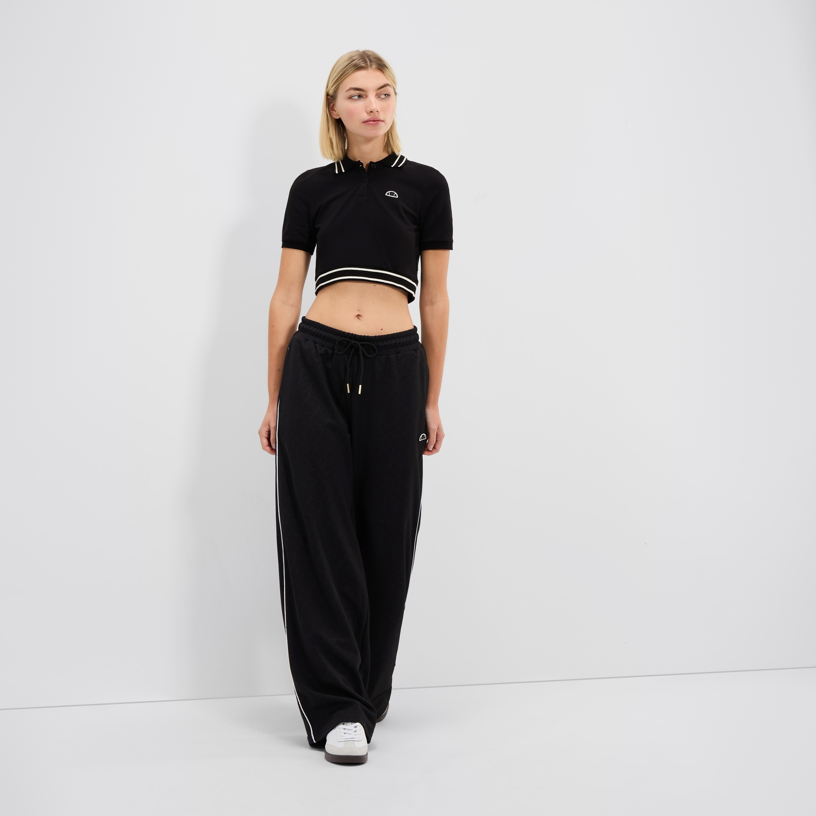 Image of Women's Trixie Cropped Polo Black