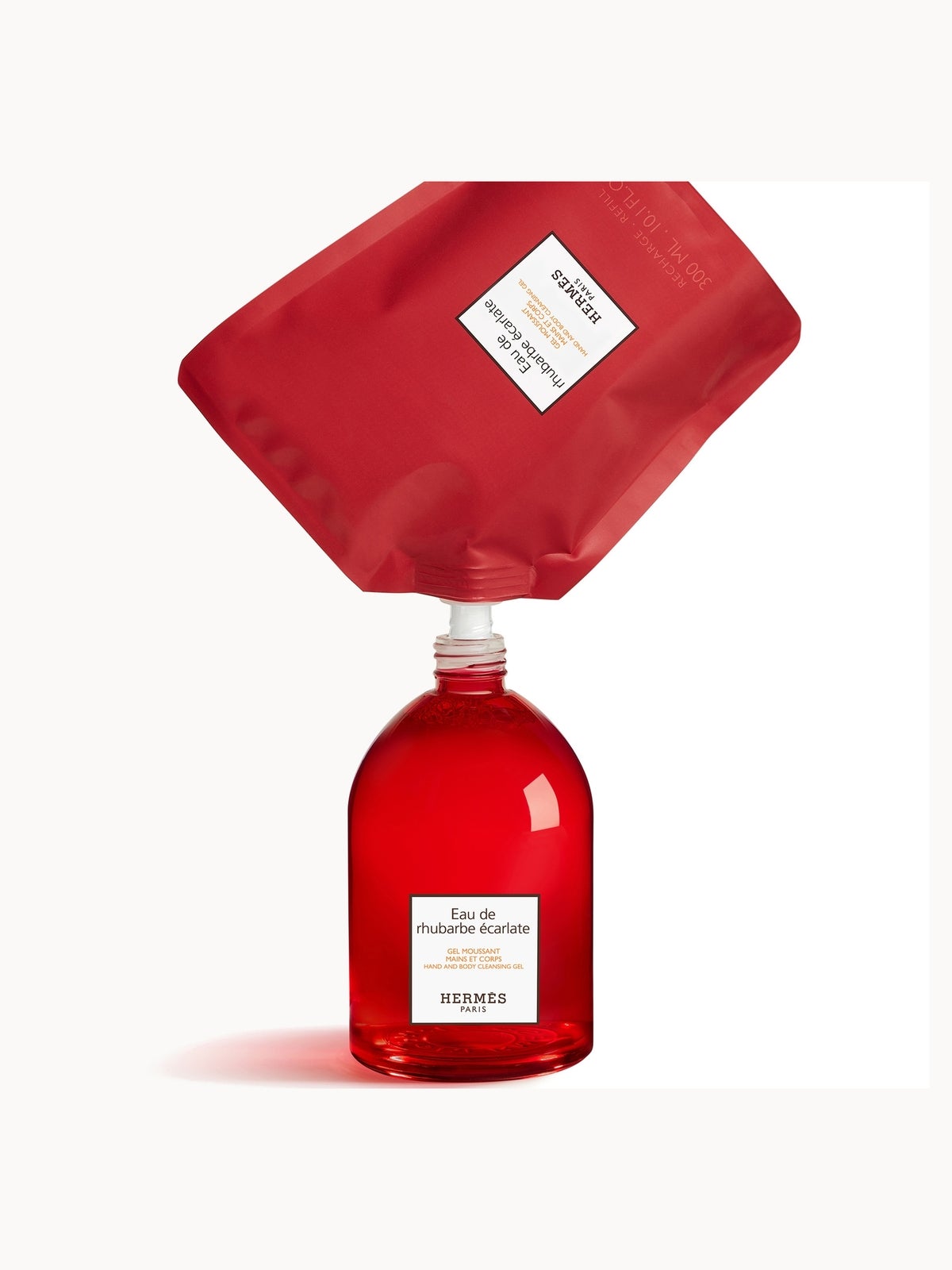 Hermès Eau De Rhubarbe Écarlate Hand and Body Cleans Gel Bottle 300ml 4