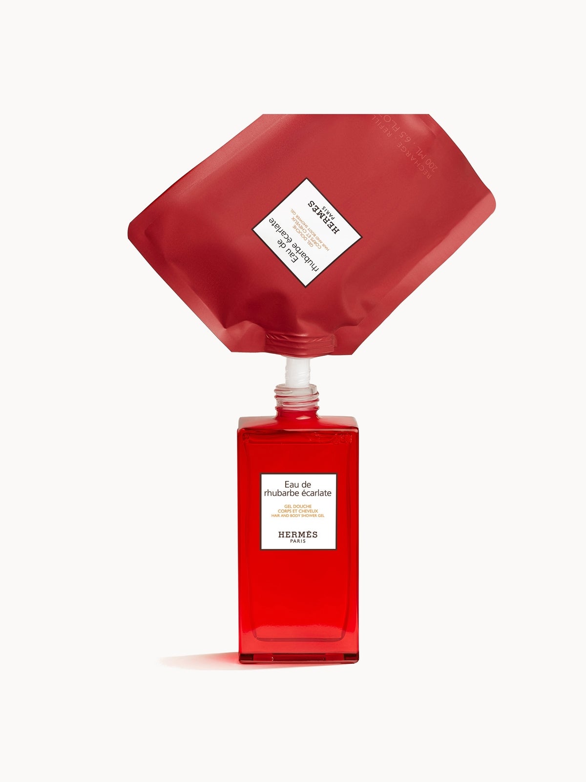 Hermès Eau De Rhubarbe Écarlate Hair and Body Shower Gel Bottle 200ml 4