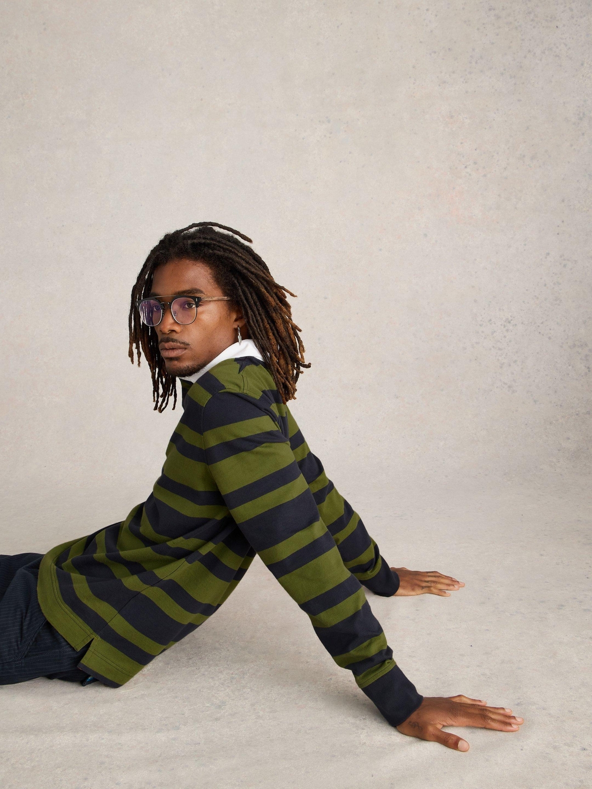 Gestreiftes Rugby-Shirt - S