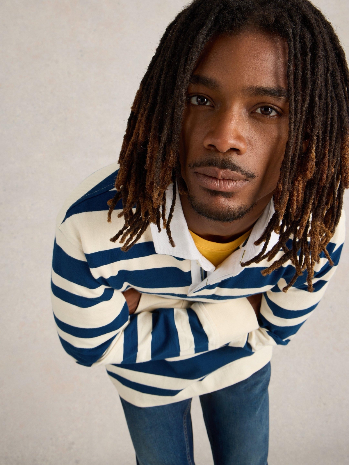 Gestreiftes Rugby-Shirt - S