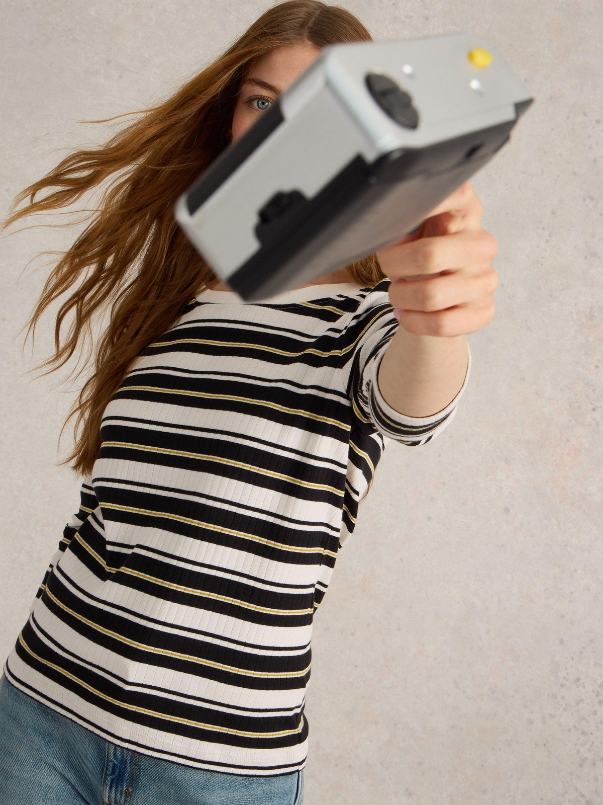 Langarmshirt mit Puffärmeln - 48