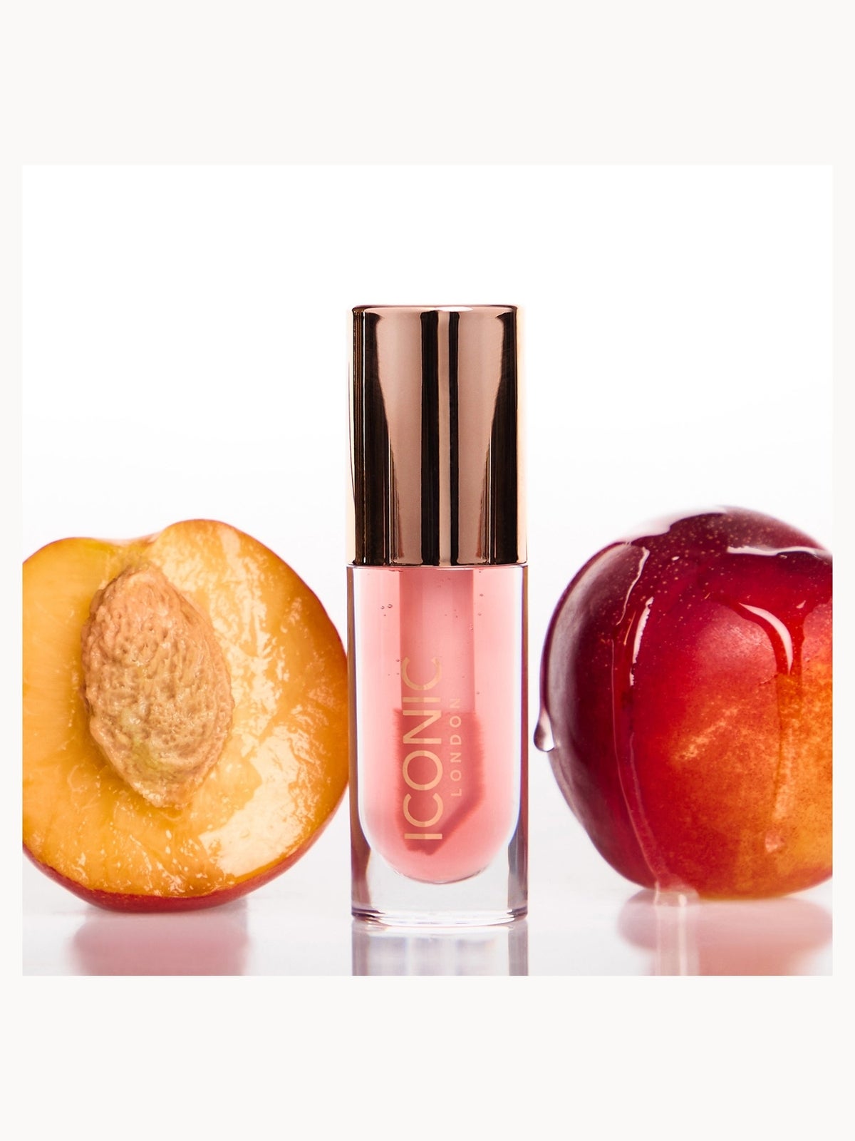 ICONIC London Lustre Lip Oil 6ml (Various Shades) - She's a Peach 4