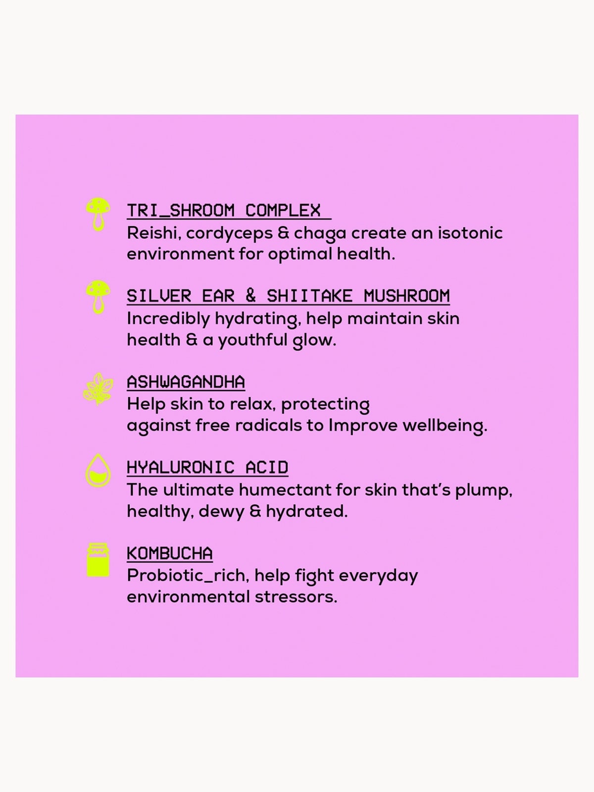 Glow Hub Super Shroom Serum Mist 100ml 2