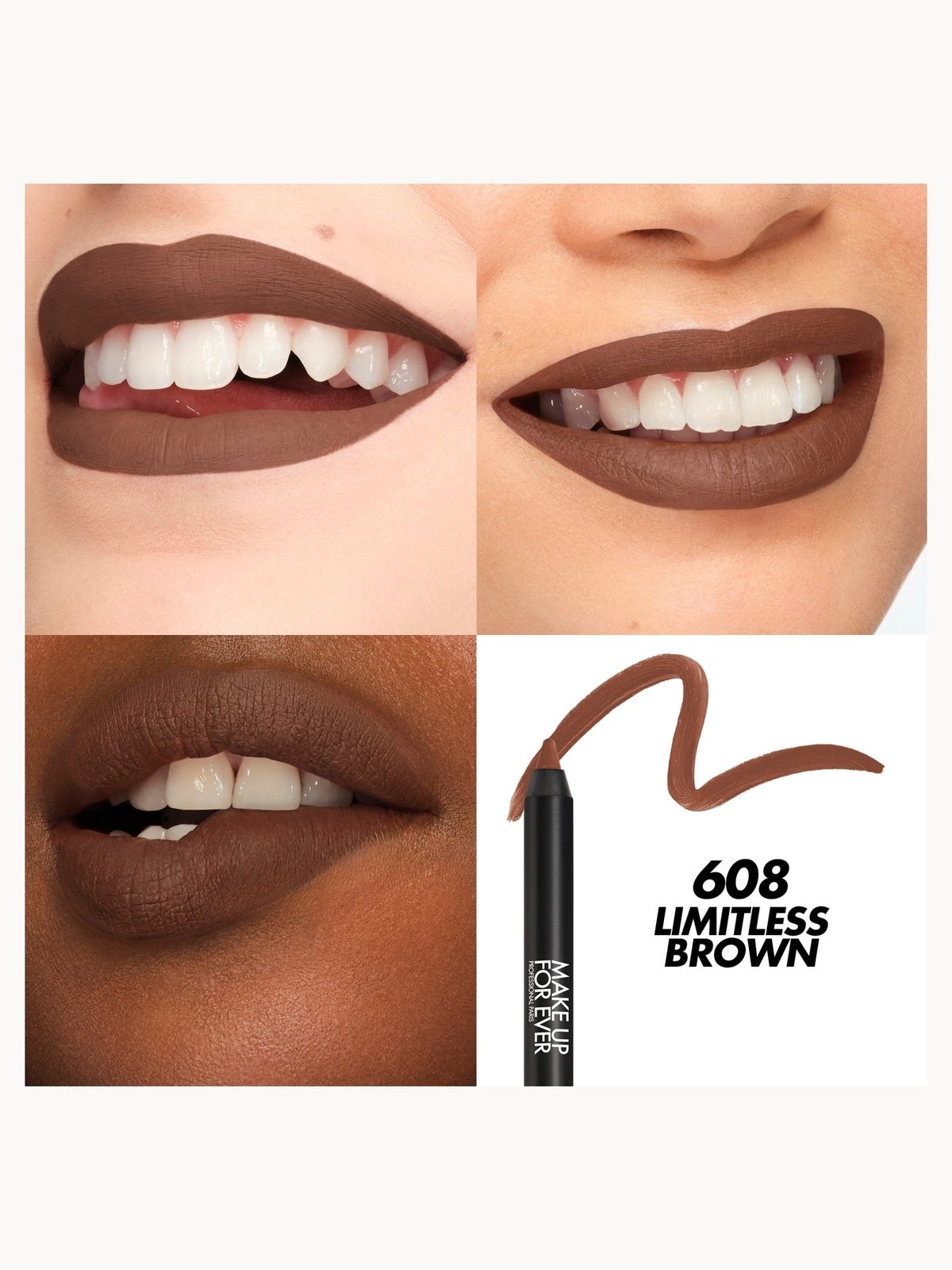 MAKE UP FOR EVER Artist Color Pencil Extreme 1.2g (Various Shades) - 608 Limitless Brown 2
